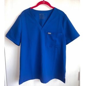 Figs Catarina One-Pocket Scrub Top - Royal Blue